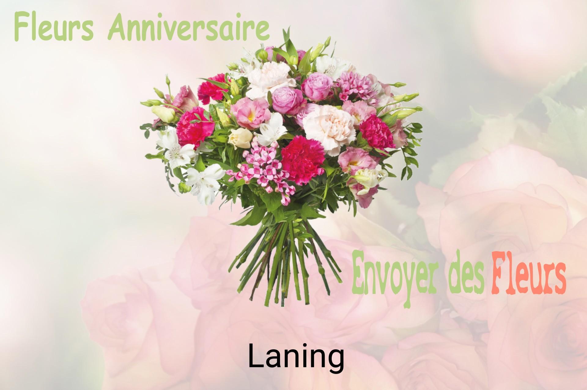 Bouquet de fleurs d’anniversaire livré à Laning